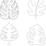 Monstera Leaf Icon Vector Design Template Stock Vector Image & Art Regarding Printable Monstera Leaf Template