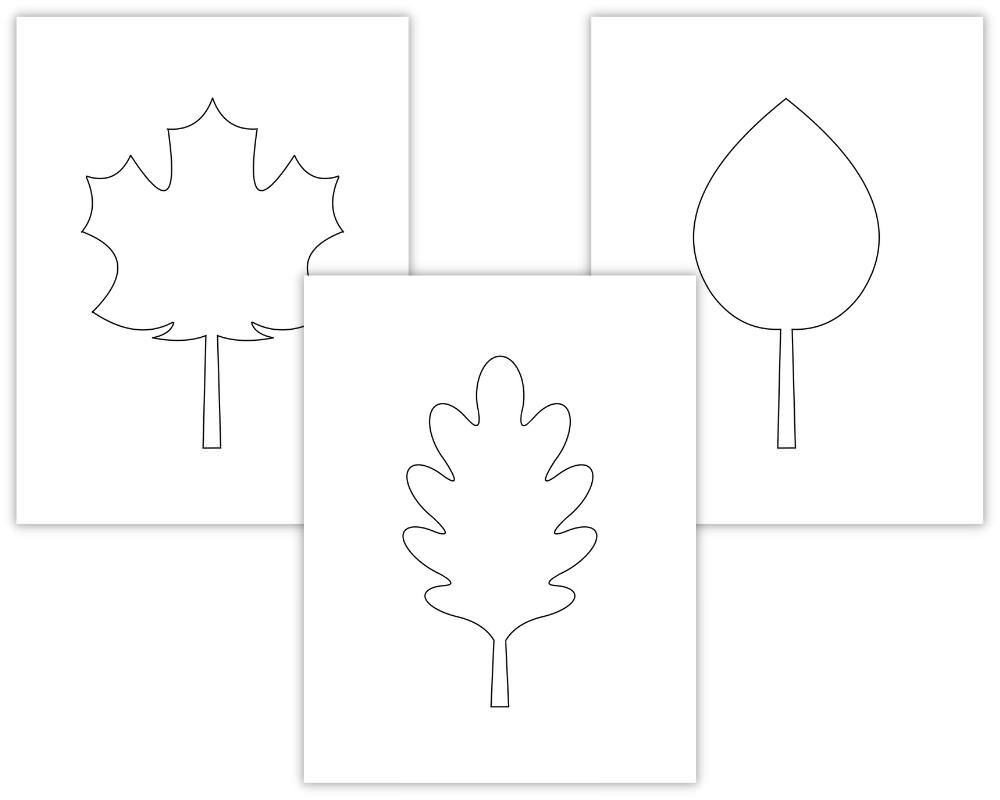 Printable Autumn Leaf Templates - Printable Party Favors within Blank Fall Leaves Printable