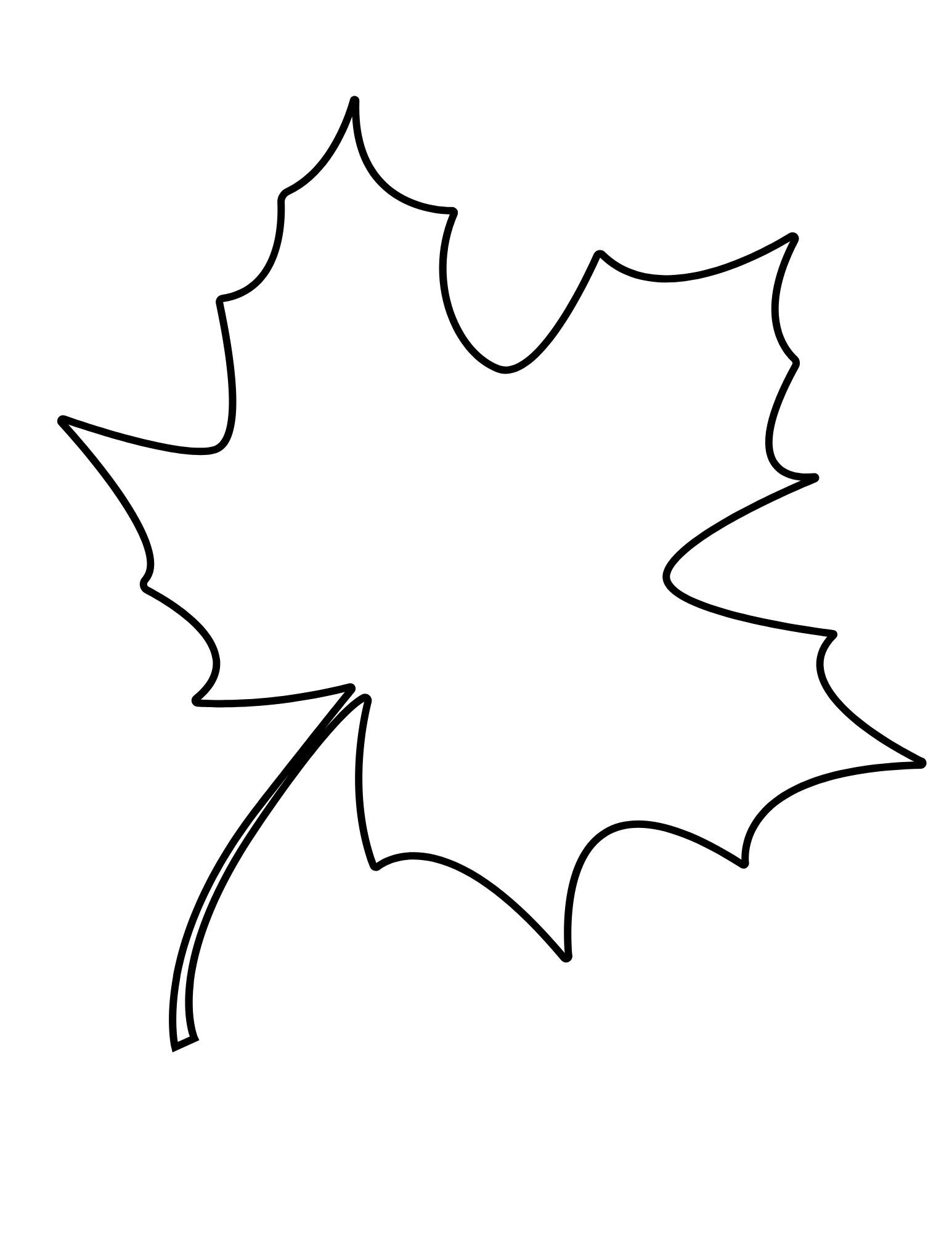 Printable Leaf Outline Templates - Crafty Morning for Printable Fall Leaf Templates