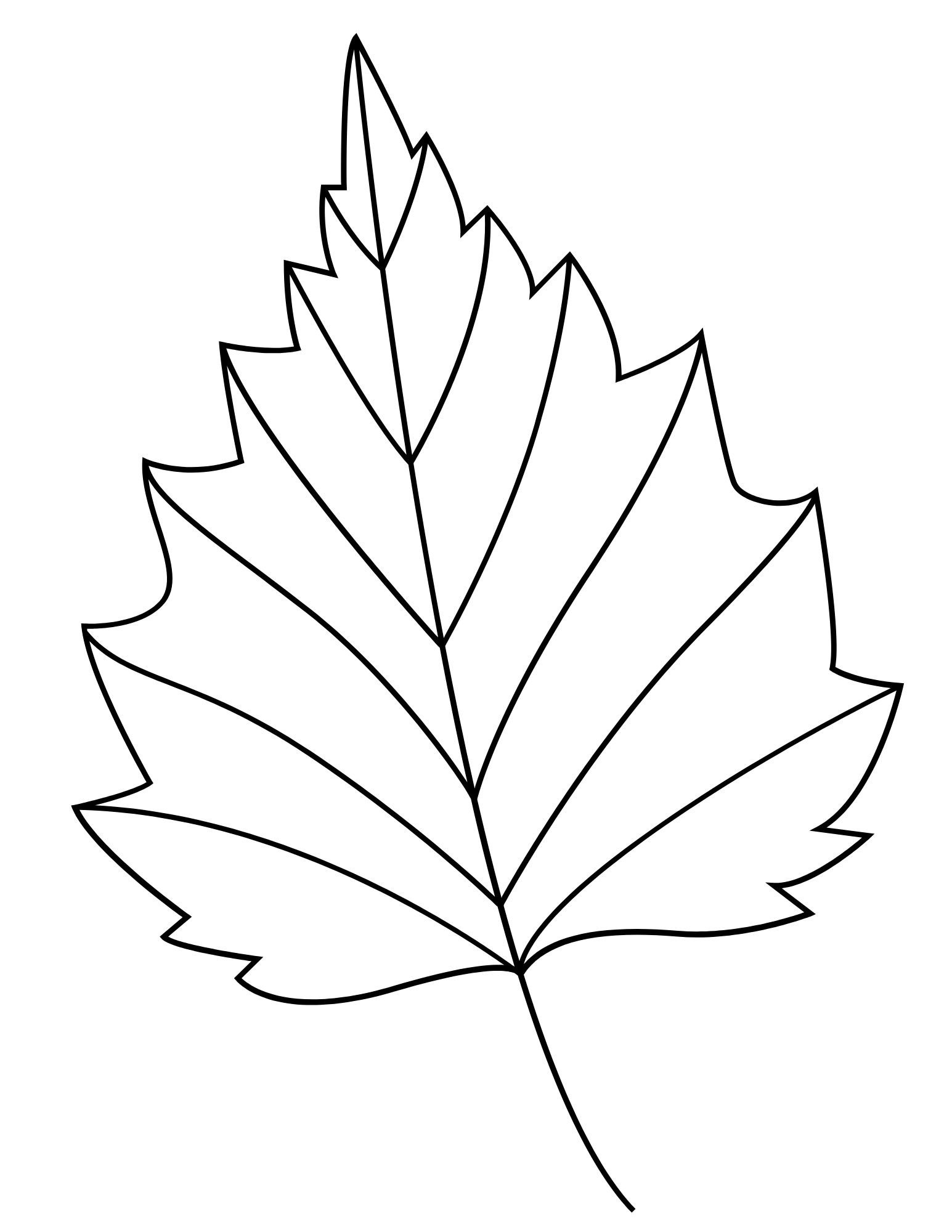 Printable Leaf Outline Templates - Crafty Morning in Grape Leaf Template Printable Free