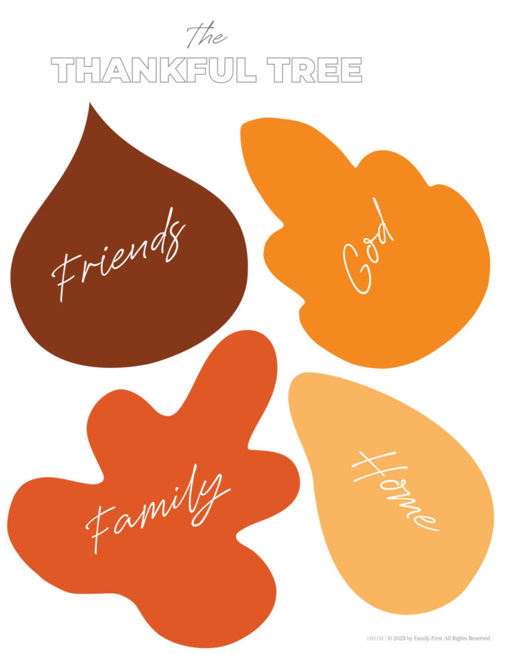 Free Printable Thankful Tree Leaf Template Free Printable Thankful Tree Leaf Template