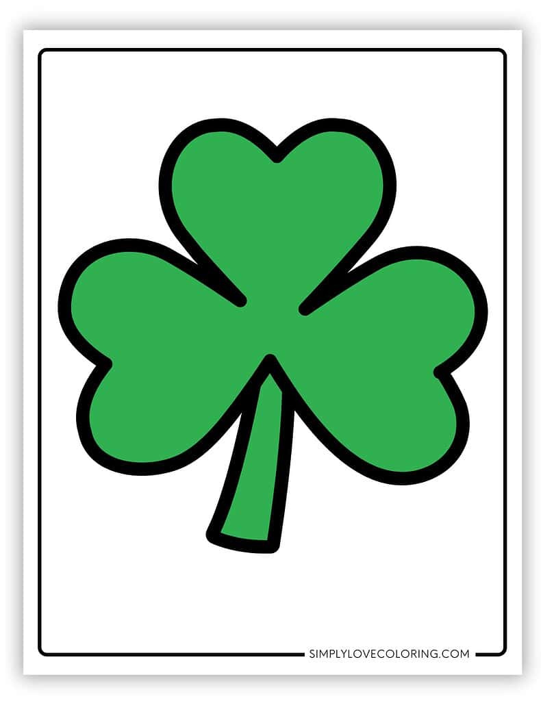 Shamrock Leaf Clover Templates (Free Pdf Downloads) - Simply Love with Free Printable 3 Leaf Clover Template