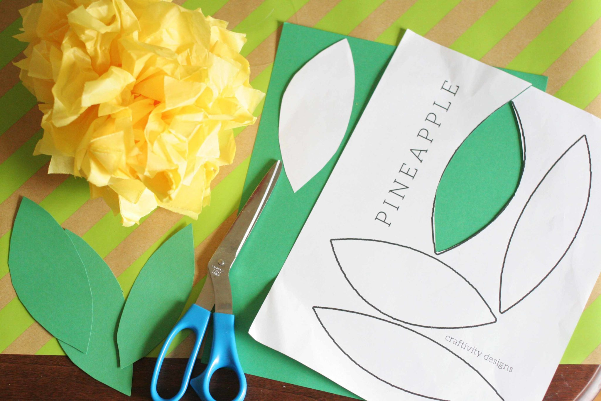 Summer Fruit Luau | How To Make Pineapple And Watermelon Party with regard to Printable Pineapple Leaf Template
